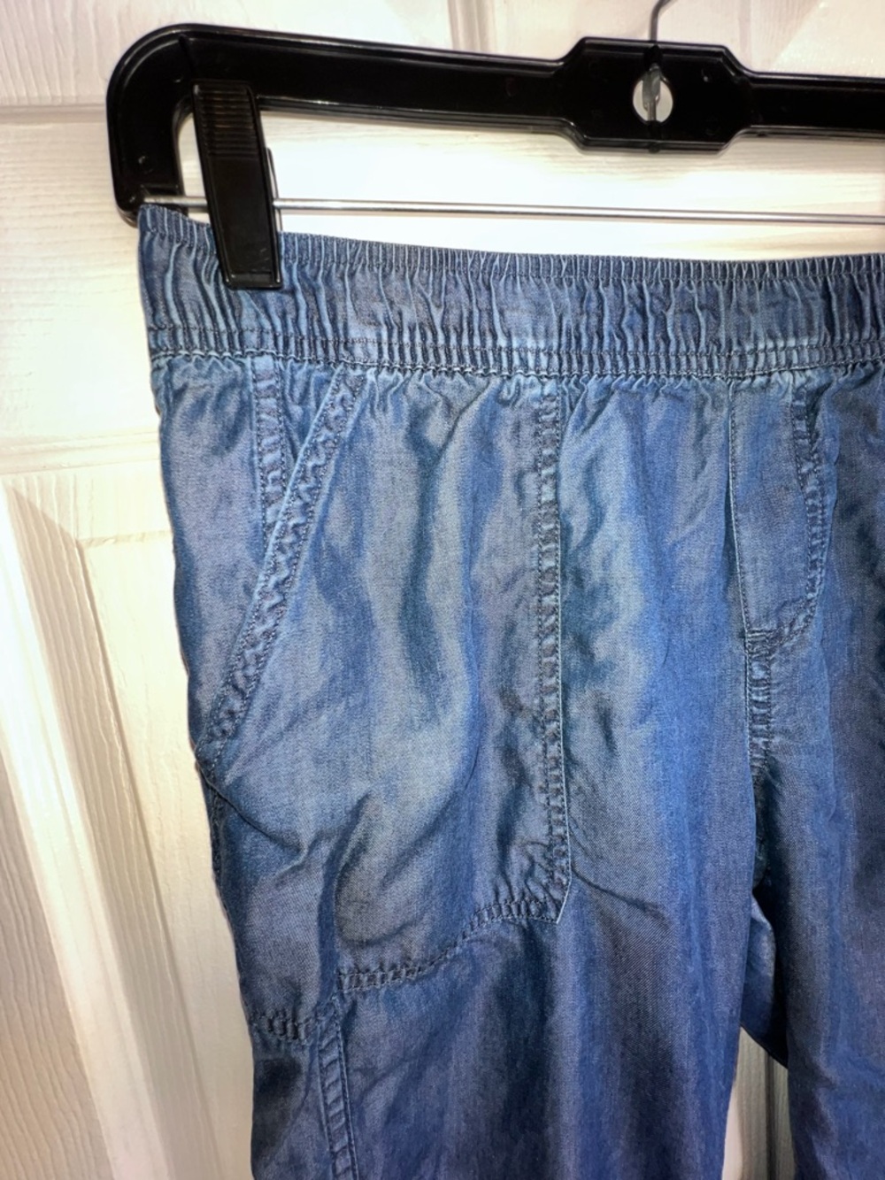 Prana Women’s X Small Aberdeen Crop Joggers Pants XS Blue Lenzing Tencel prAna - Picture 4 of 16